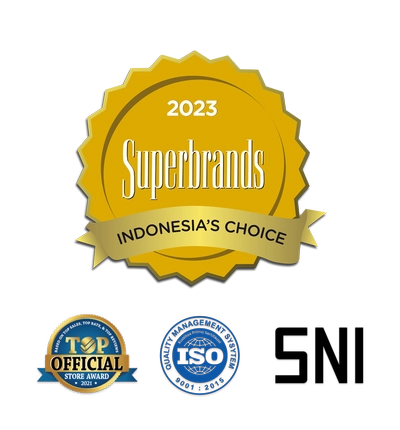 Penghargaan Melone: Superbrands Indonesia's Choice, Top Official Store, ISO 9001:2015, SNI